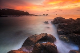 Wediombo Beach at Sunset 