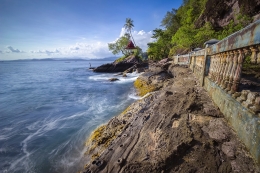 memancing di batu kareta 