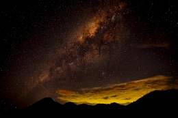 The Milky Way on Mt_ Semeru 