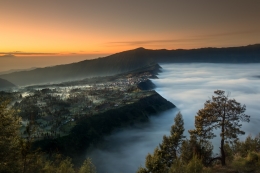 Cliff of Bromo National Park 