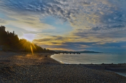 Morning on the beach 