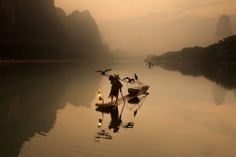 The Fisherman and His Cormorants 