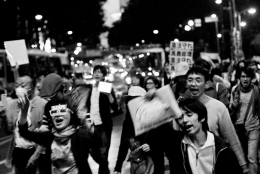 a demonstration parade 