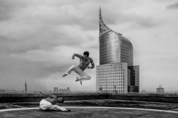 Capoeira on the roof 