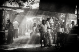 Breakfast stand 