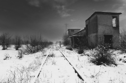 waiting for the train 