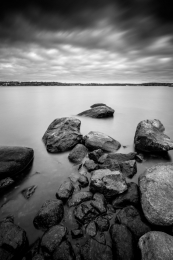 Rocks, Water, Clouds 