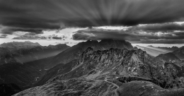 "The EYE" above mountain chain 