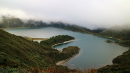 Lagoa do Fogo, São Miguel, Azores islands .  