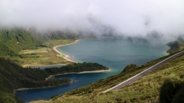 Lagoa do Fogo, São Miguel, Azores islands .  