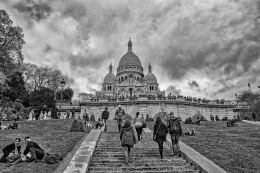 Subindo ao Sacré-Coeur - Paris 