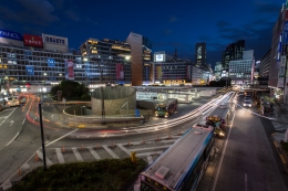 Dusk of Shinjuku Station 