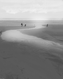 Running on the beach 