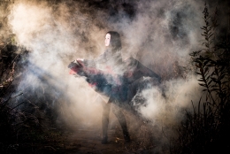girl and smoke 