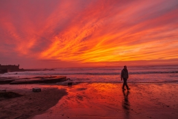 Sunset in Matosinhos. 