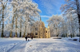 Evenburg Castle in Winter 