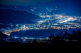 Night waterside at Nagano 