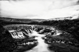 BLUE WATERFALL (B&W) 