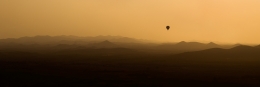 Sunrise over the desert 