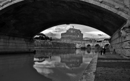 Il Tevere e Sant'Angelo 