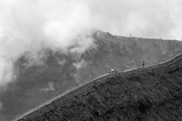 Daredevils on the crater rim bromo 