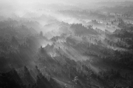 morning at bromo mountain 