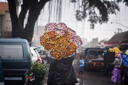 flower headed human 