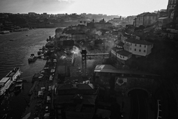 A Ribeira vista da ponte 