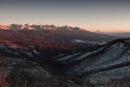 Mountains at sunset 