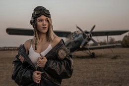 GIRL AND AIRPLANE  