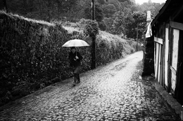 Passear à chuva 