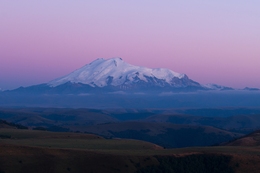 ELBRUS AFTER SUNSET 