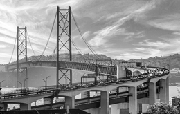 LISBON - TAGUS RIVER, 25 APRIL BRIDGE 