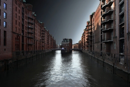 The old warehouses in Hamburg 