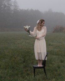 Girl and flower 