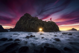 The Keyhole Rock Sunset 