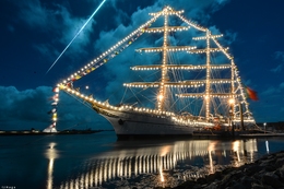 Meteorito no Navio Sagres em Aveiro 