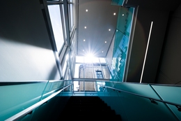 Stairs in sunlight 
