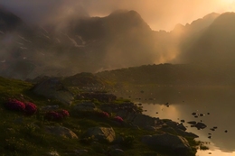 Sunset, Bucura Lake 