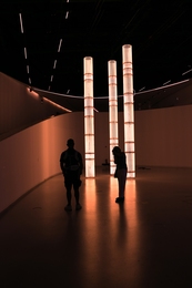 Three columns of light 