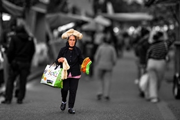 Na feira 